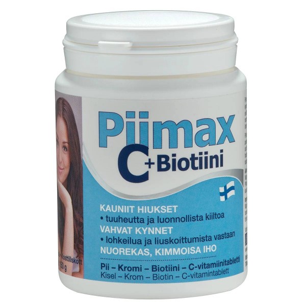 Витамины для волос PIImax C + Биотин 300 шт