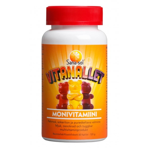 Мультивитамины для детей Sana-Sol Vitanallet 60 шт