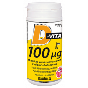 Витамин Д 4000 МЕ Vita D3 100 мкг 200 шт
