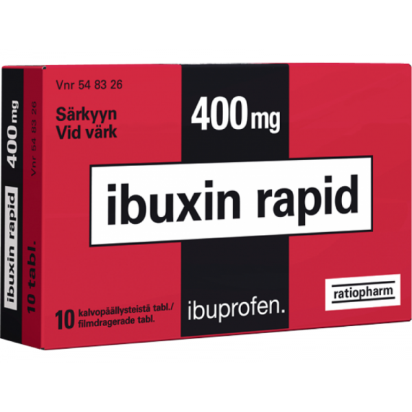 Болеутоляющее Ibuxin rapid ibuprofen 400 mg 10 шт