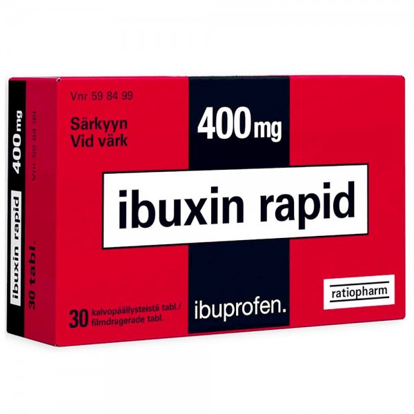 Болеутоляющее Ibuxin rapid ibuprofen 400 mg 30 шт