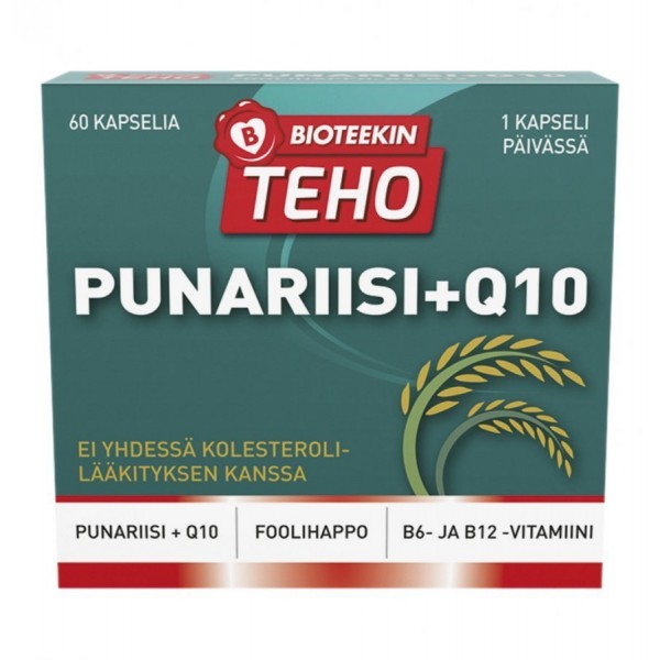 Витамины для сердца Bioteekin Punariisi+Q10 60 шт