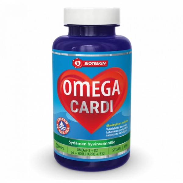 Витамины для сердца Bioteekin Omega Cardi Омега 3 60 шт