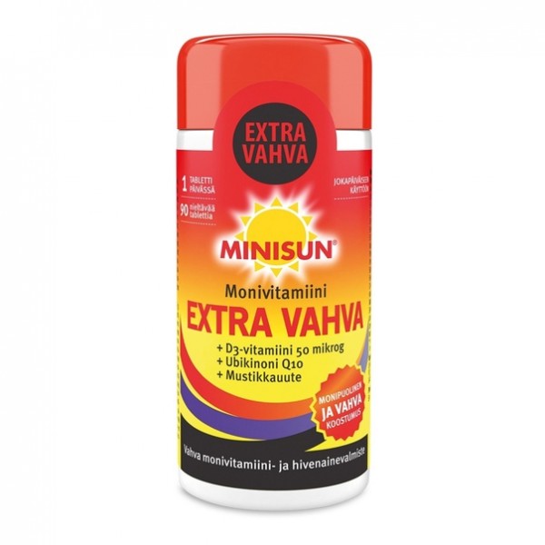 Мультивитамины Minisun Monivitamiini Extra Vahva 90 шт
