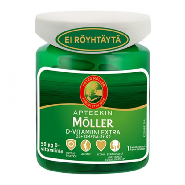 Рыбий жир Apteekin Moller D-Vitamiini Extra 60 шт