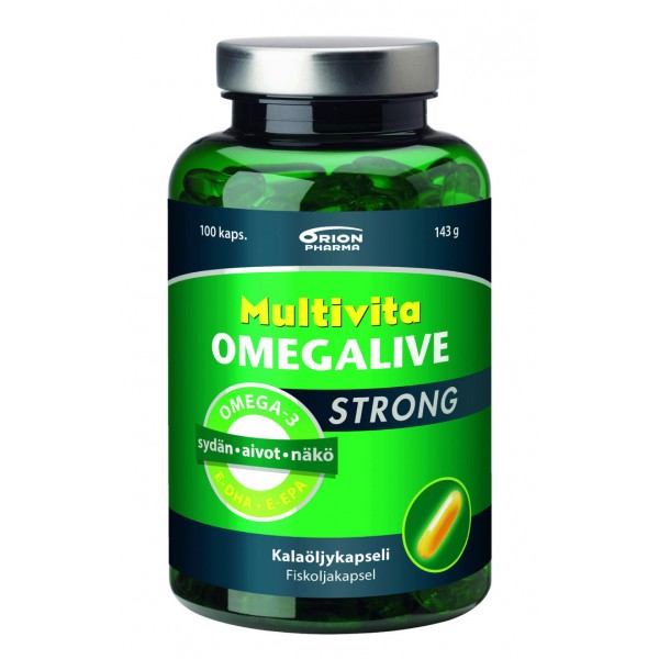 Рыбий жир Multivita Omegalive Strong 100 шт