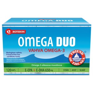 Омега 3 Bioteekin Omega Duo vahva 120 шт