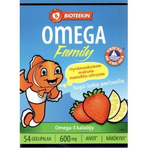 Витамины омега Bioteekin Omega Family 54 шт
