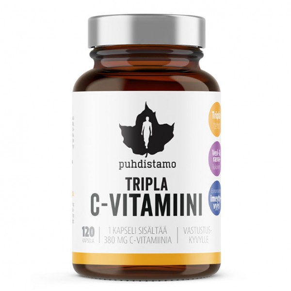 Витамин С Puhdistamo Tripla C-vitamiini 60 шт