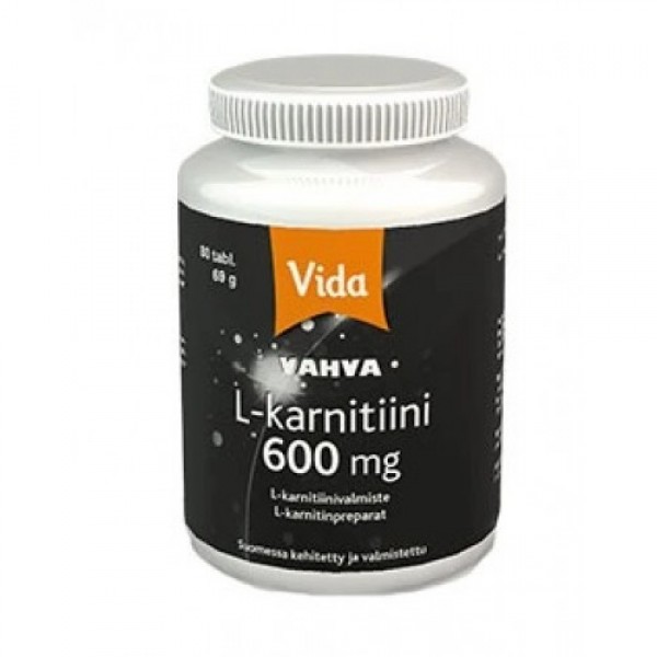 Л-карнитин Vida L- karnitiini 600 mg 80 шт