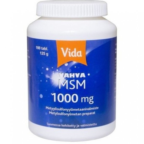Витамины для суставов сера Vida Strong MSM 1000 mg 100 шт