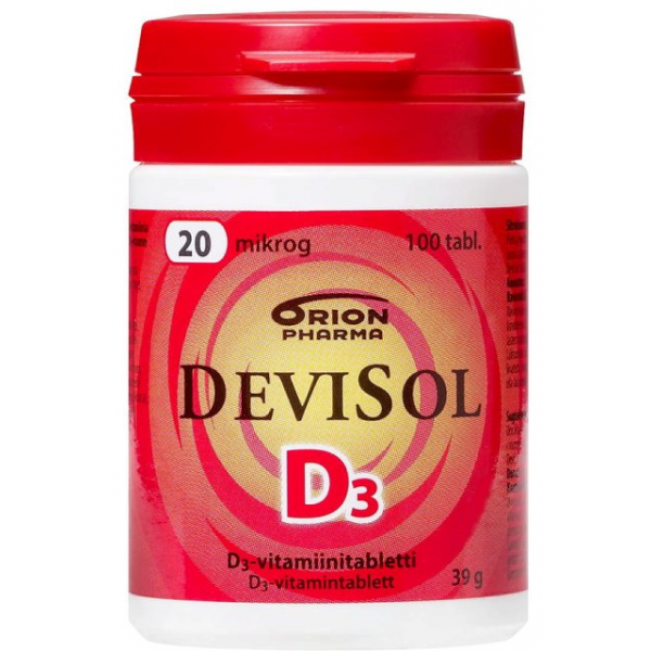 Витамин Д  20мкг (800 МЕ) Devisol D3 100шт.