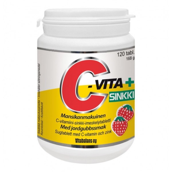 Витамин C + Цинк Vita C Sinkki 120шт
