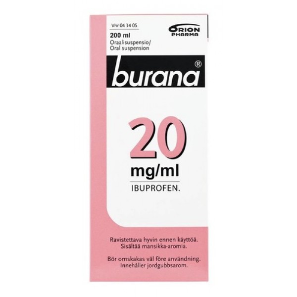Жаропонижающий Сироп Burana 20 мг 200 мл