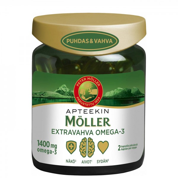 Рыбий жир Moller Extra Vahva Omega 3 экстра сильный 76 шт