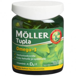 Рыбий жир Омега-3 Moller Tupla Omega-3 100 шт
