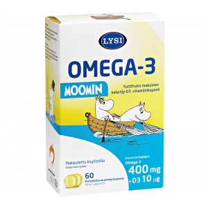 Рыбий жир Lysi Moomin Omega-3+D 60 шт