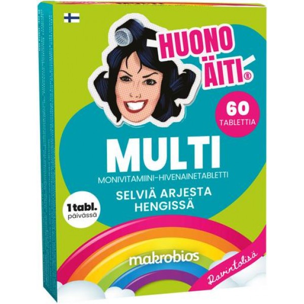 Мультивитамины для женщин Makrobios Huono Äiti 60 шт