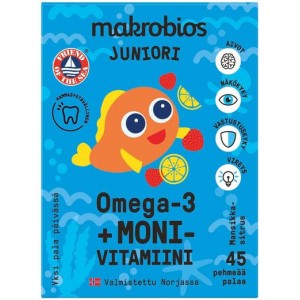 Рыбий жир + мультивитамины для детей Makrobios 45 шт