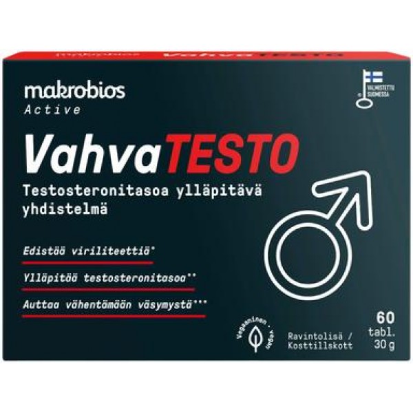 Витамины для мужчин  Makrobios Vahva Testo 60 шт