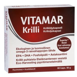 Витамины для сердца Омегв-3 Vitamar Krilli Omega-3 60 шт