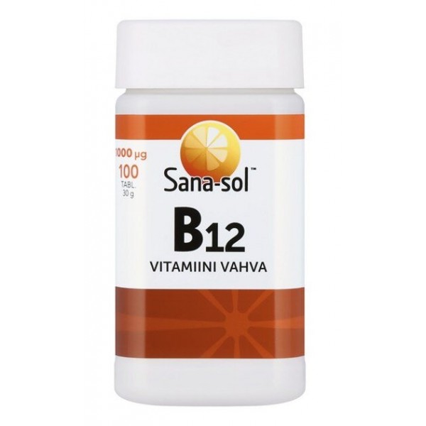 Витамин B12 1000 мкг Sana-sol Vitamiini Vahva 100шт