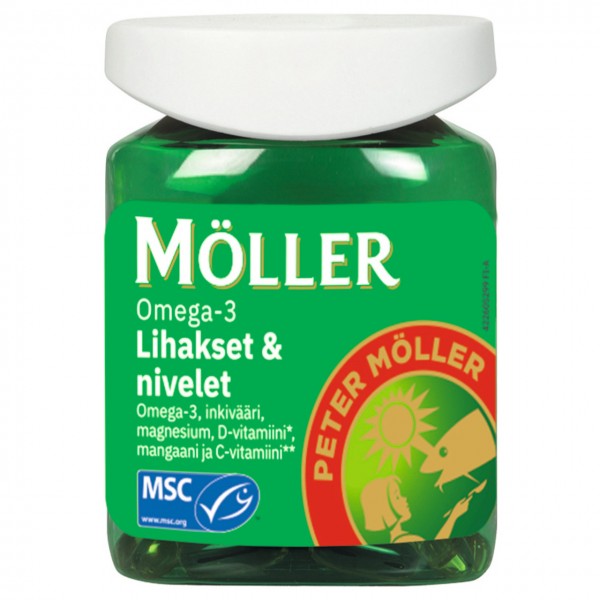 Рыбий жир суставов Moller Omega-3 60 шт