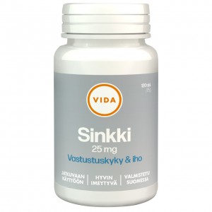 Цинк Sinkki 25 mg Vida 120шт