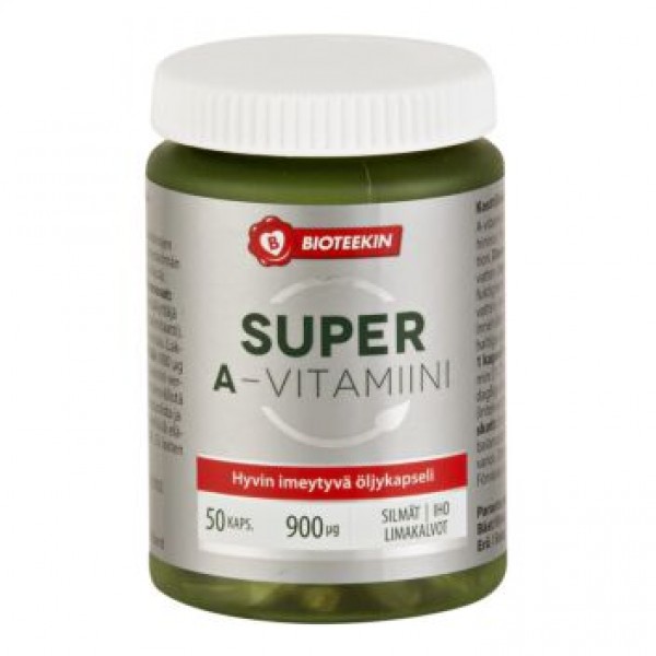 Витамины А - Bioteekin Super A-vitamiini 50 шт
