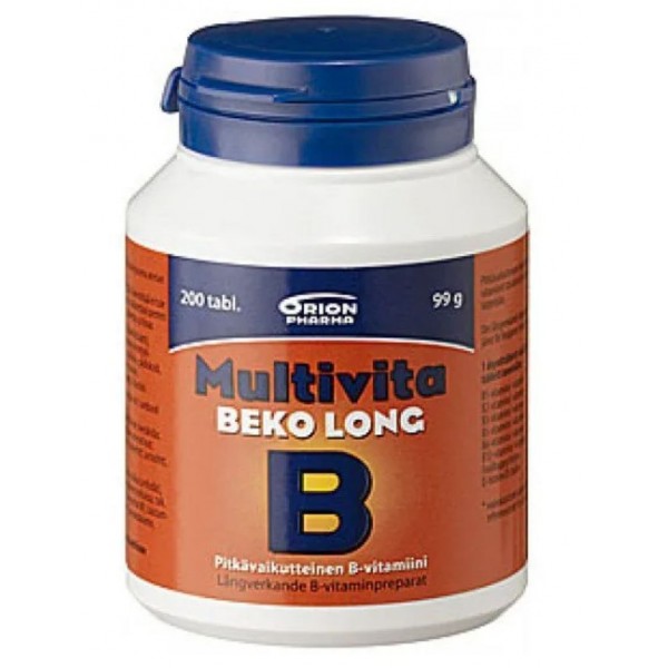 Витамины группы B Multivita Beko long 200 шт