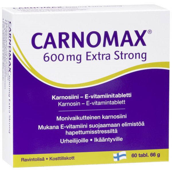 Карнозин усиленный 600 мг Carnomax Extra Strong 60шт