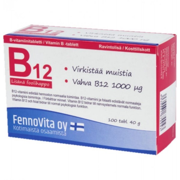 Витамин B12 Fennovita B12 Plus 100 шт