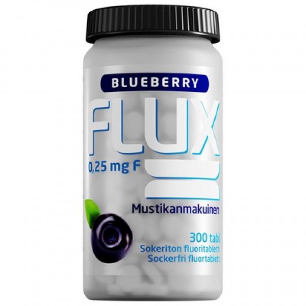Фтор Flux Blueberry в таблетках вкус черники 300 шт