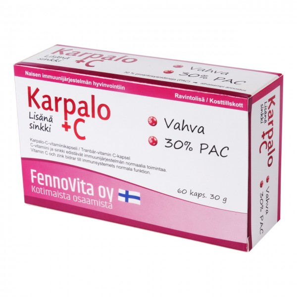 Витамины для женщин Fennovita karpalo C 60 шт