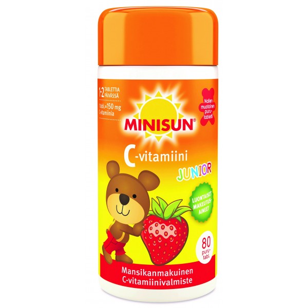 Витамин C для детей Minisun C-vitamiini 80 шт