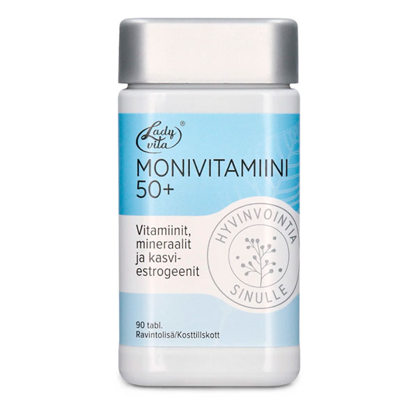 Мультивитамины для женщин Ladyvita Monivitamiini 50+ 90 шт