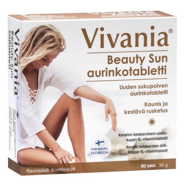 Витамины для загара Vivania Beauty Sun 60 шт