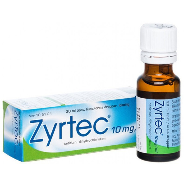 Средство от аллергии Zyrteс 10mg/ml 20 мл