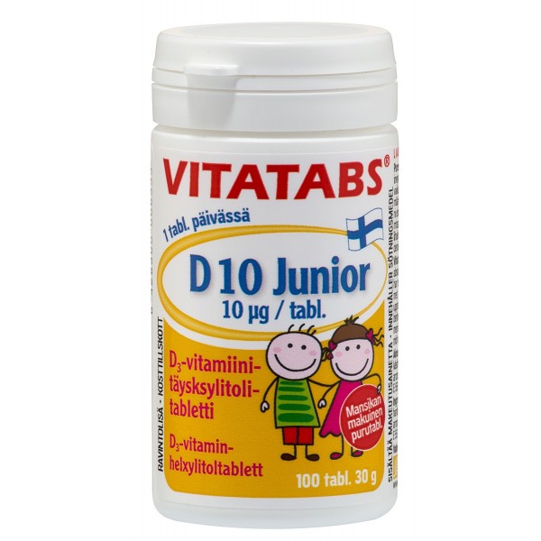 Витамин Д для детей 400 МЕ VITATABS Junior (клубника) 100 шт