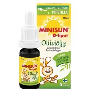 Витамин Д в каплях Minisun D-tipat Oliivioliy на оливковом масле 10 мл