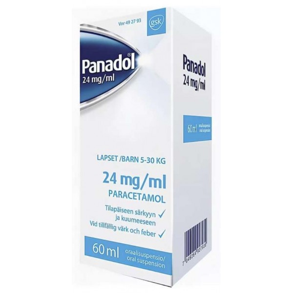 Жаропонижающий сироп для детей Panadol 60 мл