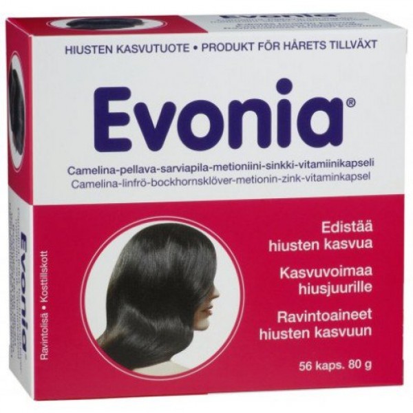 Витамины для волос Evonia Hiusten Tehoravinne 56 шт